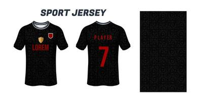 deporte jersey diseño tela textil para sublimación vector