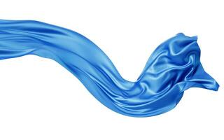 Flowing wave cloth curve line, 3d rendering. photo