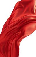 Flowing wave cloth background, 3d rendering. photo