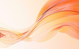 Flowing transparent cloth background, 3d rendering. photo