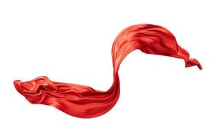 Flowing wave cloth curve line, 3d rendering. photo