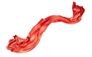 Flowing wave cloth curve line, 3d rendering. photo