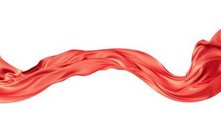 Flowing wave cloth curve line, 3d rendering. photo