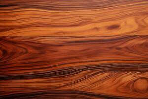 Goncalo alves wood known for its reddish brown color and distinctive patterns wood texture, AI Generated photo