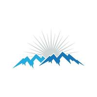 Mountain icon Logo vector