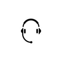 Headset icon vector illustration logo template for many purpose. Isolated on white background