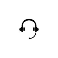 Headset icon vector illustration logo template for many purpose. Isolated on white background