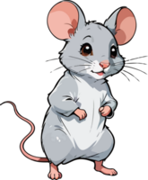 Cute Mouse Cartoon Mascot AI Generative png