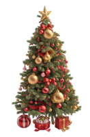 Noël arbre, 3d, png agrafe art, ai-généré.