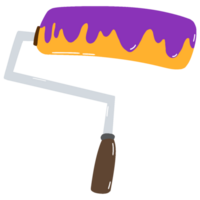 Purple Paint Roller Adding Color to Life png