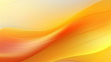 Orange and yellow abstract wave background AI Generative photo