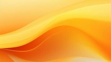 Orange and yellow abstract wave background AI Generative photo