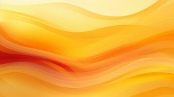 Orange and yellow abstract wave background AI Generative photo