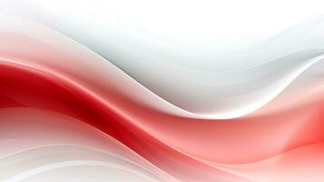 Red and white abstract wave background AI Generative photo