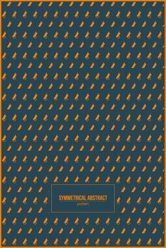 simétrico resumen forma modelo con oscuro antecedentes vector