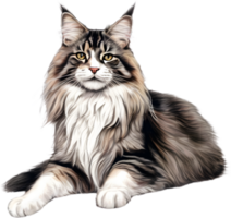 A Main Coon cat. AI-Generated. png