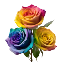 Beautiful rose painting. AI-Generated. png