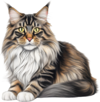 A Main Coon cat. AI-Generated. png