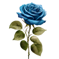 Beautiful rose painting. AI-Generated. png