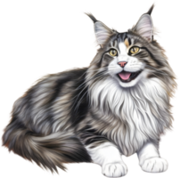 A Main Coon cat. AI-Generated. png