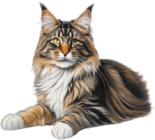 A Main Coon cat. AI-Generated. png