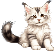 A Main Coon cat. AI-Generated. png