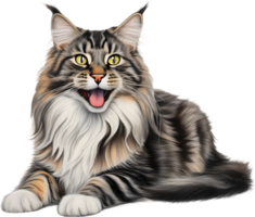 A Main Coon cat. AI-Generated. png