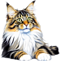 A Main Coon cat. AI-Generated. png