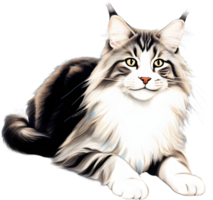 A Main Coon cat. AI-Generated. png