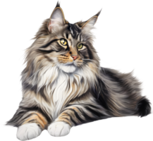 A Main Coon cat. AI-Generated. png