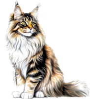 A Main Coon cat. AI-Generated. png