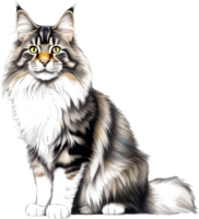 A Main Coon cat. AI-Generated. png