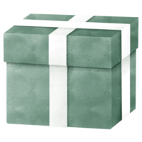 caja de regalo verde png