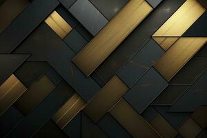 Black and gold metal background.AI Generated photo