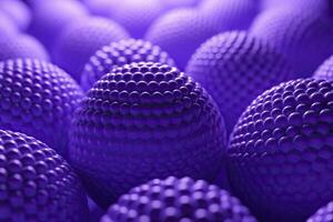 Abstract 3d background of purple balls.AI Generated photo