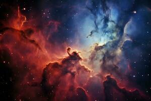 the expanse of space a celestial wonder unfolded AI Generative photo