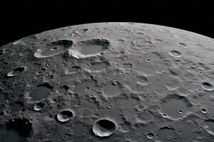 a photo of the moon stunning surface AI Generative