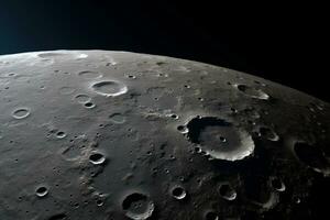 a photo of the moon stunning surface AI Generative