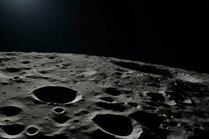 a photo of the moon stunning surface AI Generative