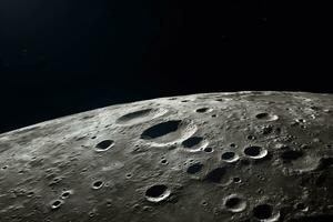 a photo of the moon stunning surface AI Generative