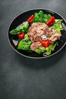 tuna salad fresh meal tuna canned eating cooking appetizer food snack on the table copy space food photo