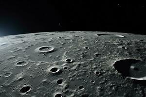 a photo of the moon stunning surface AI Generative