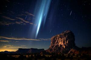 en el lo más hondo de el cosmos eso es verdaderamente increíble a ver hermosa disparo estrellas ai generativo foto