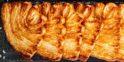 Navidad galletas dulce postre soplo Pastelería galletas soplo niebla fiesta tratar nuevo año y Navidad celebracion comida comida bocadillo en el mesa Copiar espacio comida antecedentes rústico parte superior ver foto