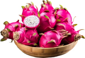 Dragon fruit png with AI generated.