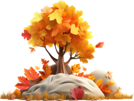 Autumn png with AI generated.