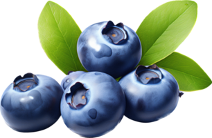 Blueberry png with AI generated.