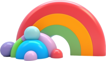 arcobaleno png con ai generato.