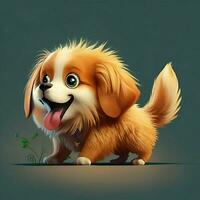 3D cute cartoon character of a fluffy photo