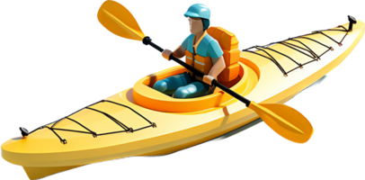 kayak png avec ai généré.